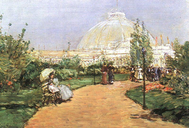 Childe Hassam The Chicago Exhibition, Crystal Palace China oil painting art